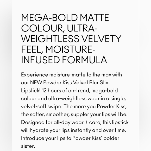 Devoted To Chili | Mac Cosmetics Powder Kiss Velvet Blur Slim Stick | Brand New - Picture 3 of 14